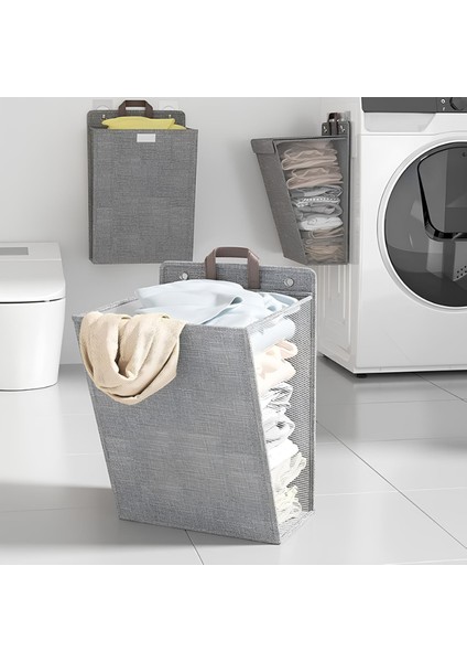Katlanabilir Asılabilir Kirli Çamaşır Sepeti
