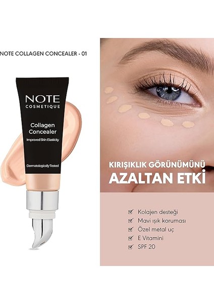 Collagen Concealer 01 Kolajen Içerikli Spf 20 Göz Altı Kapatıcısı fiyatları