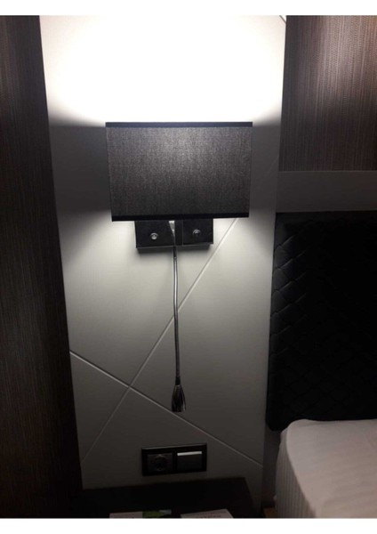 Yatak Başı Okuma Lambalı Abajurlu Ledli Aplik Hotel Yatakodası modelleri