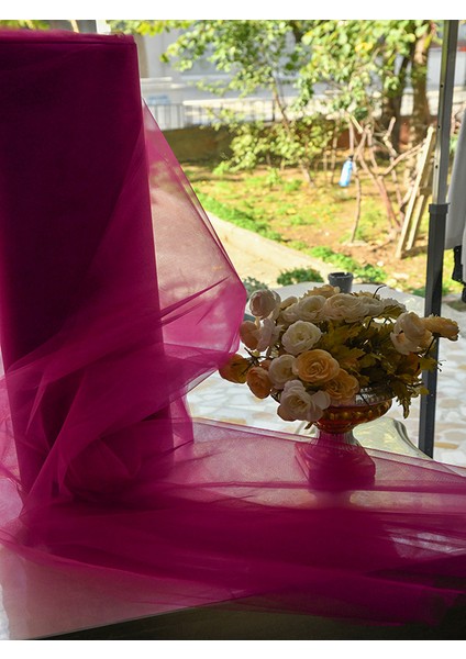 Kristaltül 150 x 100 cm Fuşya