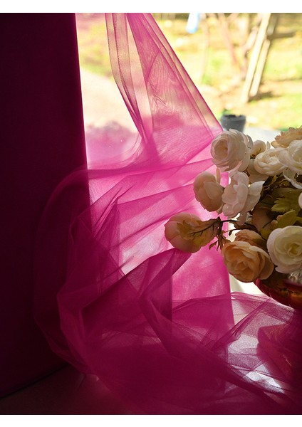 Kristaltül 150 x 100 cm Fuşya