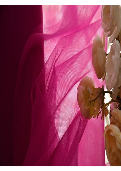 Kristaltül 150 x 100 cm Fuşya