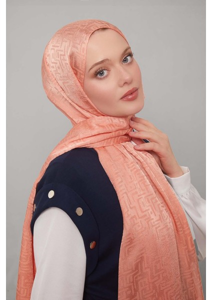 Somon Kiril Desen Jakarlı Janjan Şal fiyatları