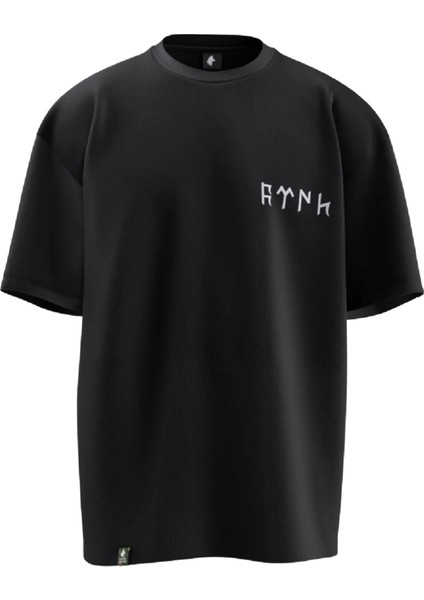 Göktürkçe Türk Tasarımlı Oversıze Unısex T-Shırt