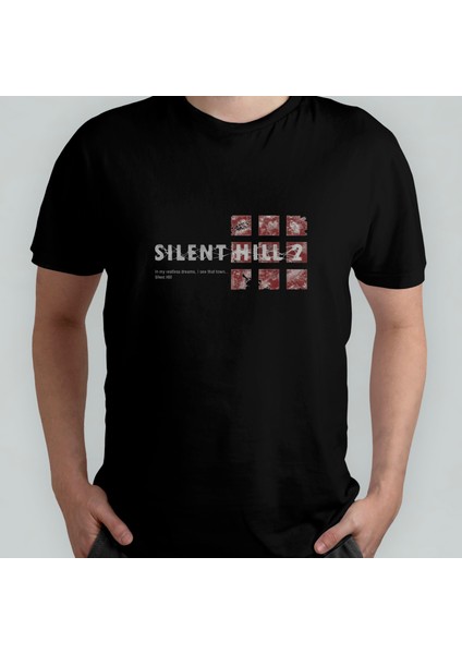 Silent Hill %100 Pamuklu Bisiklet Yaka T-Shirt Model 2