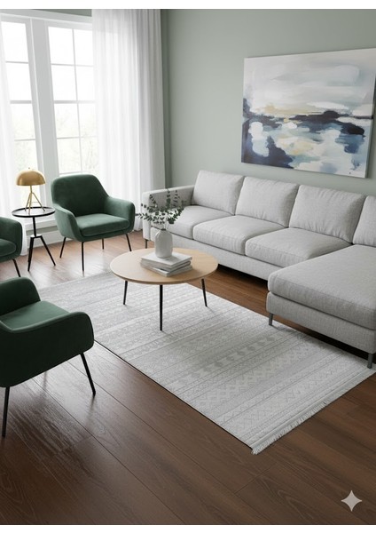 Imaj Akrilik Modern Dokuma Kaymaz Makine Halısı