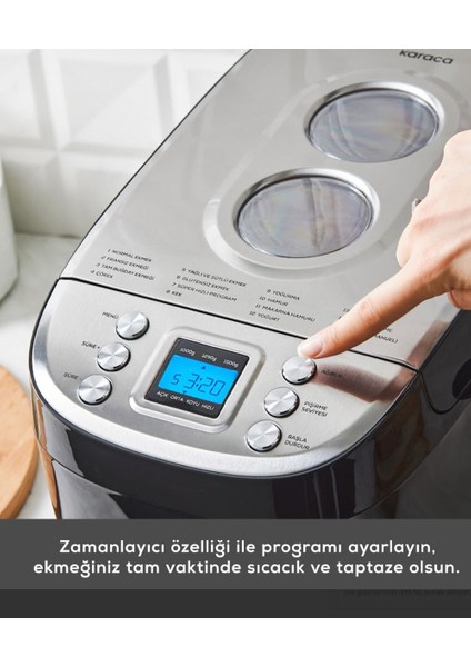 45 Farklı Tarif Kitabı ile 15 Programlı Zaman Ayarlı Inox Paslanmaz Gövdeli Tam Otomatik Ekmek & Reçel Yapma , Hamur Yoğurma Makinesi + Hassas Mutfak Tartısı fırsatları