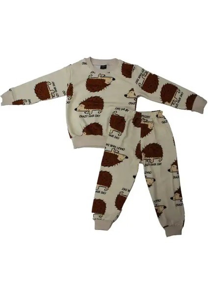 Kirpi Krem Eşofman Takımı