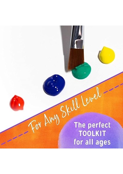 Sanatçı Fırçası Seti, 10'lu Paket Naylon Fırça, Resim, Akrilik, Ince Fırça, Sulu Boya ve Yüz Boyama, Kendin Yap El Sanatları Için, Mavi indirimleri