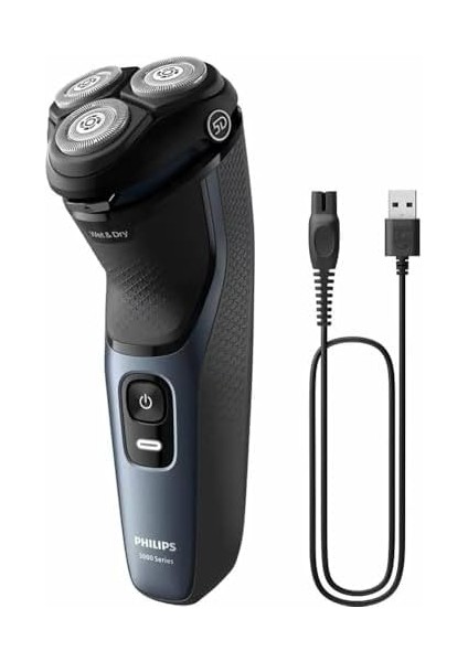 Philips 3000 Serisi Tıraş Makinesi, Islak ve Kuru Kullanım, 5d Esnek Başlık, Powercut Bıçaklar, Hassas Ciltler Için, S3144/00 modelleri