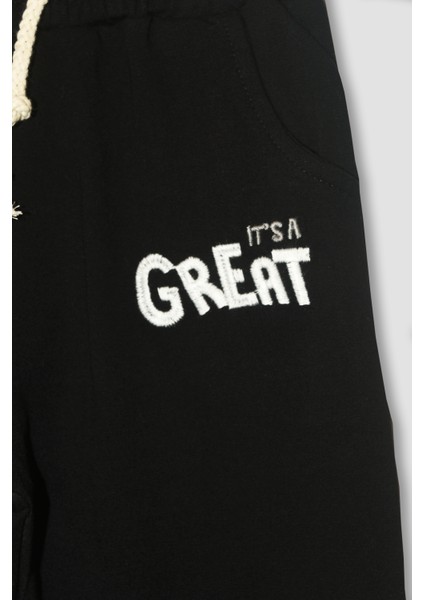 Erkek Çocuk %100 Pamuk Great Nakışlı Trex Süzeneli Paça Lastikli Takım - 2144 fırsatları