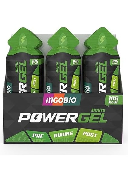Ingobio Powergel Mojito Elektrolit Içeren Sporcu Enerji Jeli - 15 Adet