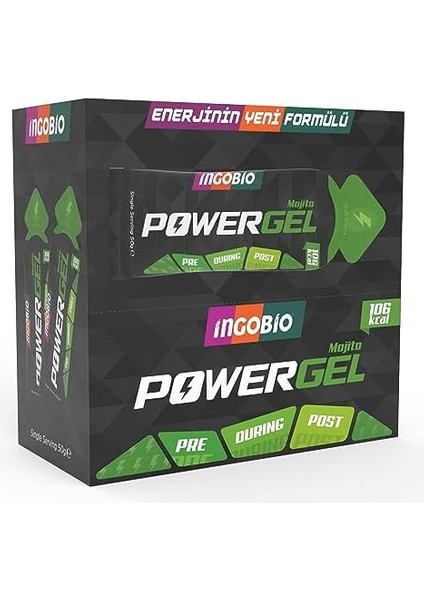 Ingobio Powergel Mojito Elektrolit Içeren Sporcu Enerji Jeli - 15 Adet fiyatları