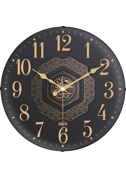 36 cm Gerçek Bombe Cam Akar Saniye Sessiz Mekanizma Dekoratif Duvar Saati MR34