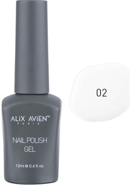 Alıx Avıen Uv Kalıcı Beyaz Jel Oje 02 - Gel Polish- 12 ml modelleri