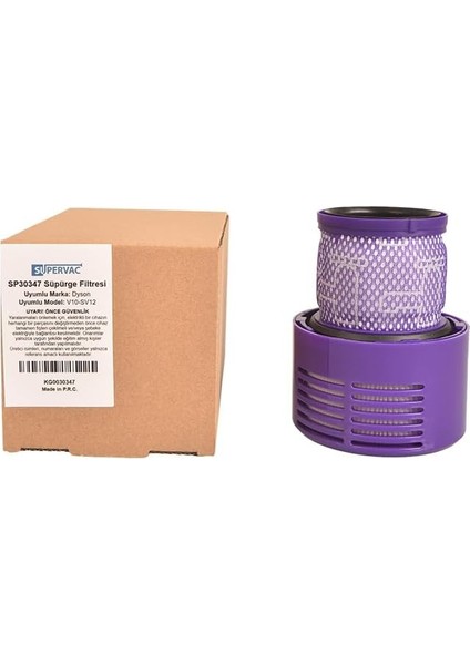 Dyson V10 ile Uyumlu Şarjlı Süpürge Filtresi