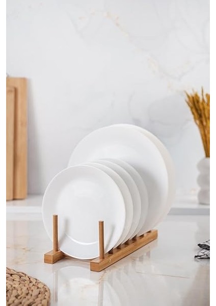 Çok Amaçlı Düzenleyici Stand, Mutfak Tezgah Üstü Tabak, Tencere Kapağı Yerleştirme Standı 5 Bölmeli modelleri