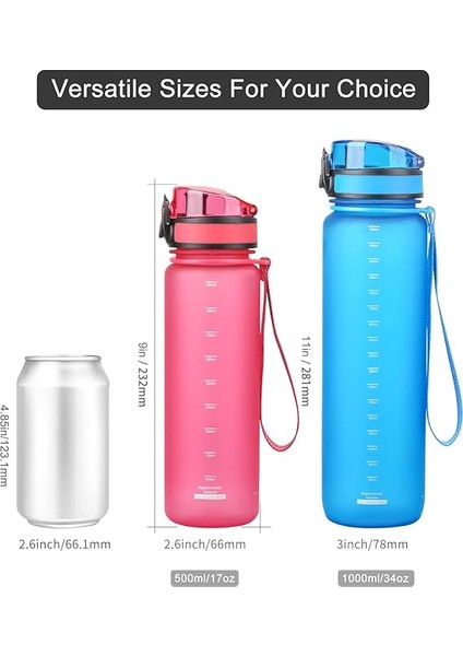 Su Şişesi Çocuk Sızdırmaz, Spor Plastik Içecek Şişesi, 1 L, 800 Ml, 500 Ml, Tritan ve Bisfenol A Içermez, Spor Şişesi, Karbondioksit Için Uygundur fırsatları