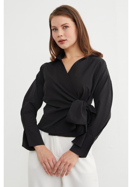 Basic Kruvaze Bağlamalı Gömlek indirimleri