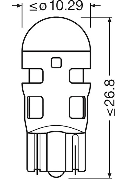 W5W T10 LED Park Ampulü 12V 2825DWP (2’li Paket) fırsatları