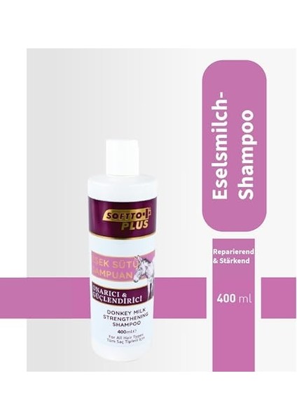 Softto Plus Saçlara Parlaklık Veren Tarama Kolaylığı Sağlayan Onarıcı Güçlendirici Eşek Sütü Şampuanı ELEG.3343 fiyatları
