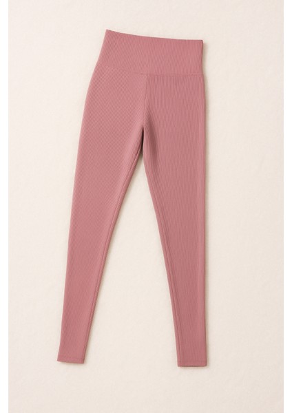 Kadın Giyim Yüksel Bel Dalgıç Fitilli Tayt LL.K41.O0173.001