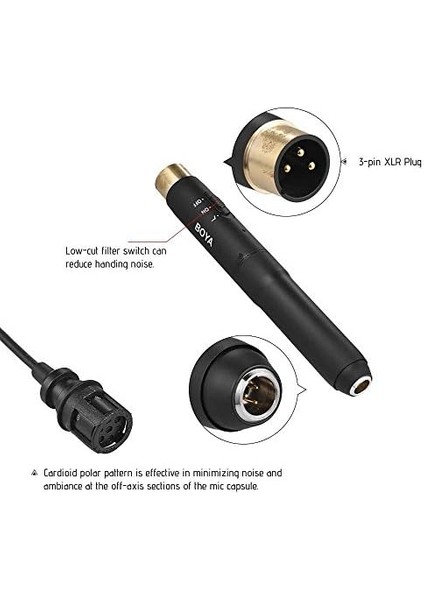 Boya BY-M11C Tek Yönlü Xlr Yaka Mikrofonu modelleri