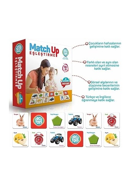 Toys Match Up Eşleştirme Kartları Eğitici Geliştirici Oyun Eşleme Kart modelleri