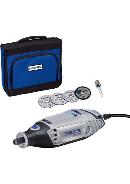 3000 Amazon Özel Çok Amaçlı El Motoru, 130 W, 5 Aksesuarlı