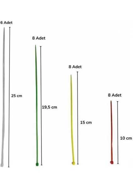 30 Parça Plastik Kablo Kelepçe Seti Kablo Düzenleyici Bağlama Bantları indirimleri