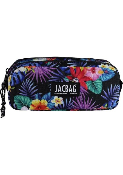 Dual Pouch-Iki Bölmeli Kalemkutu (Mor Yapraklı)