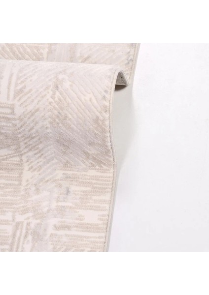 Bram Modern Krem Polyester Kaydırmaz Tabanlı Makine Halısı indirimleri