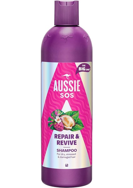 Aussie Sos Repair & Revive Kuru, Yıpranmış ve Hasar Görmüş Saçlar Için Şampuan 500ML modelleri