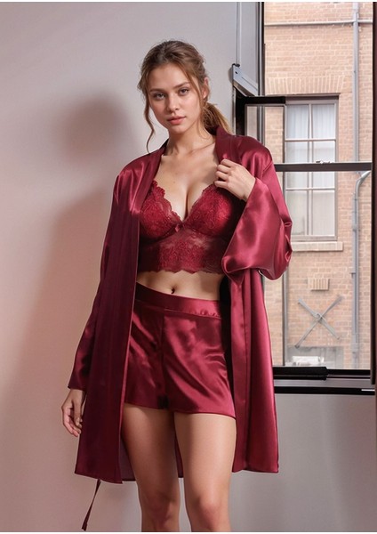 Kadın 6 Parça Gecelik & Sabahlık & Pijama Takımı Hediyelik ve Çeyizlik Set LA.L01.I1.SS011 fiyatları