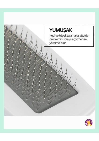 Kedi Köpek Aparatlı Tüy Temizleme ve Tarama Fırçası( Pembe ve Yeşil ) fırsatları