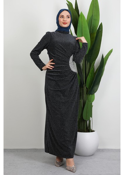 Dilin Parıltı Abiye Antrasit