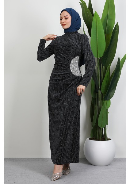 Dilin Parıltı Abiye Antrasit modelleri