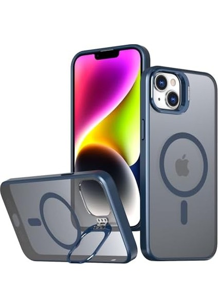 15 Uyumlu Metal Lens Koruma Çerçevesi/ Güçlü Bağımsız Buton Hoparlör Koruma Mat Şeffaf Telefon Kılıfı (Mavi) fiyatları