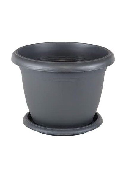 V503 Villa Saksı Set No: 3 1,7 Litre, 17,8 Cm, Antrasit