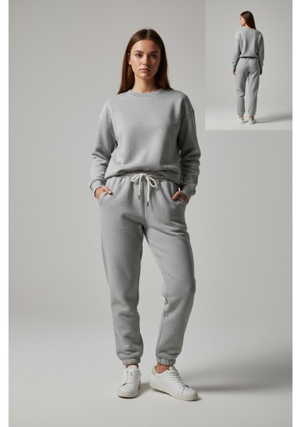 Kadın 3 Iplik Şardonlu %100 Pamuk Eşofman Altı - Yumuşak Dokulu Basic Jogger fiyatları