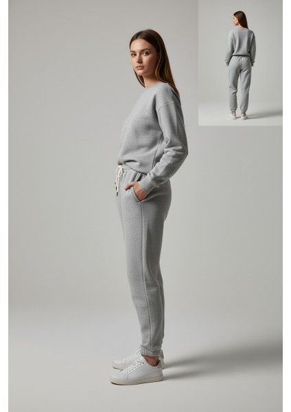 Kadın 3 Iplik Şardonlu %100 Pamuk Eşofman Altı - Yumuşak Dokulu Basic Jogger modelleri