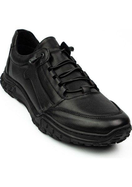 Babalı 246 Restfull Siyah Deri Günlük Erkek Ayakkabı