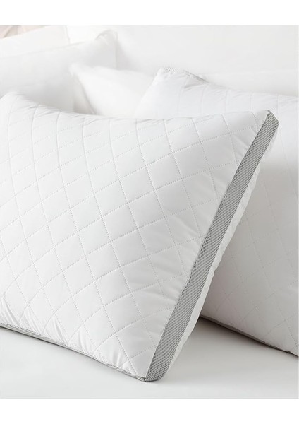 Coco Klimalı Yastık - Beyaz/açık Gri - 50X70 cm