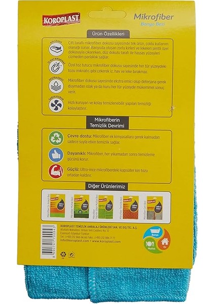 Mikrofiber Banyo Bezi 2'li Set, Çift Taraflı Ekstra Hızlı Kuruyan Mikrofiber Temizlik Bezi Seti 30X30 Cm, Kir Sökücü Tasarım, Yüksek Emiş Gücü, Tüy Çizik Bırakmayan Banyo Temizlik Bezi Seti fiyatları
