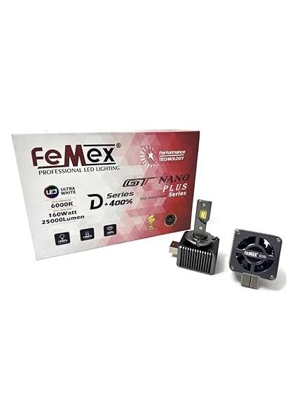 Gt Nano Plus D3S LED Xenon 160W 25.000 Lumen fiyatları