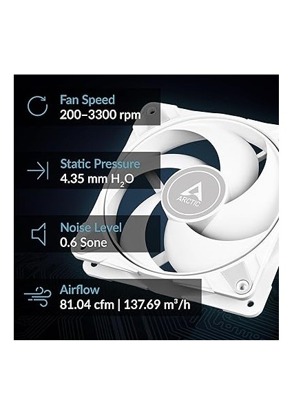 P12 Pwm Max Whıte 12CM Beyaz Kanatlı Kasa Fanı (AR-ACFAN00293A) fiyatları