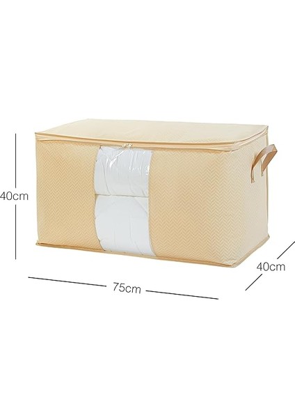 Home Textile Mega Boy Pvc Pencereli Bej Balıksırtı Hurç 75 x 40 x 40 cm fiyatları