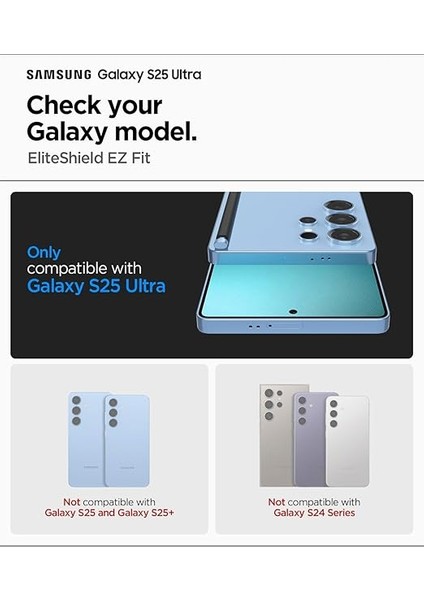 Galaxy S25 ile Uyumlu Ultra Ekran Koruyucu Film Kolay Kurulum Elite Shield Ez Fit Hd - AFL09083 fiyatları
