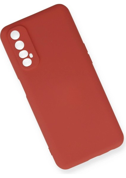 Realme 7 Kılıf Nano Içi Kadife Silikon - KIREMIT-(5796) - N980J610-M98980 modelleri