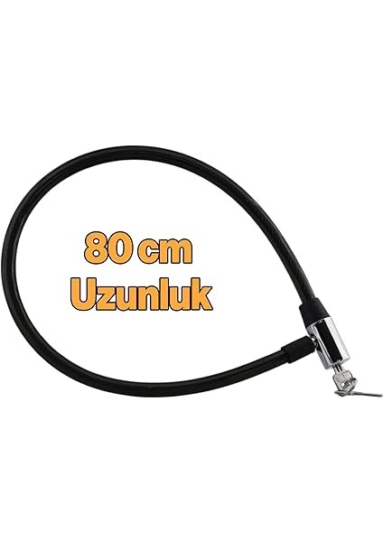 Kilidi 80 cm Halat Zincir Kilit Motosiklet Çelik Kilit Çap 14 Ø Hırsız Önleme Güvenlik fiyatları